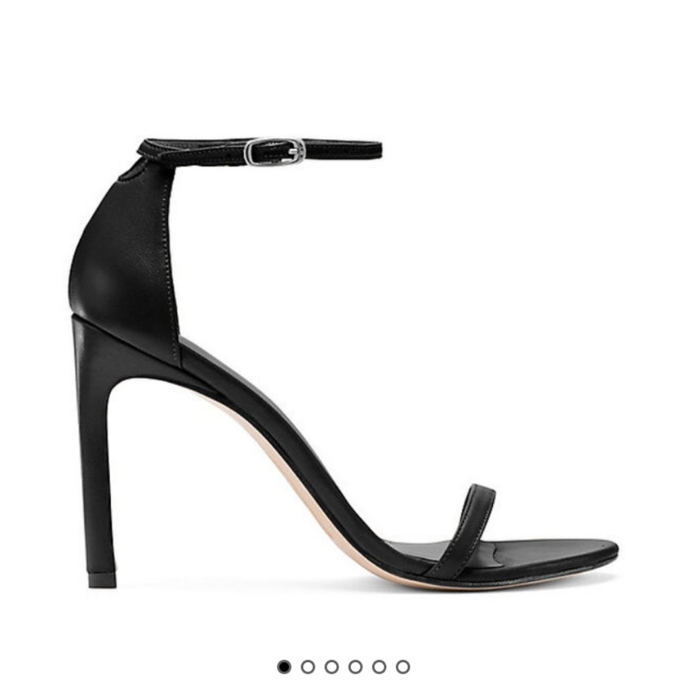STUART WEITZMAN Nudistsong Black Lesther  Sandal
